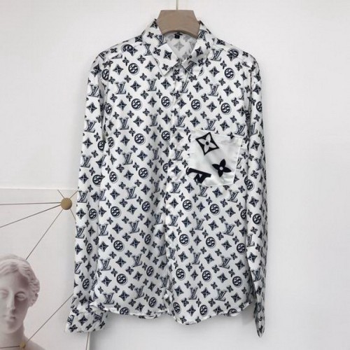 LV long sleeve shirt men-025(M-XXL)