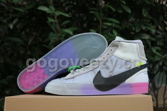 Authentic OFF-WHITE x Nike Blazer Studio Mid GS