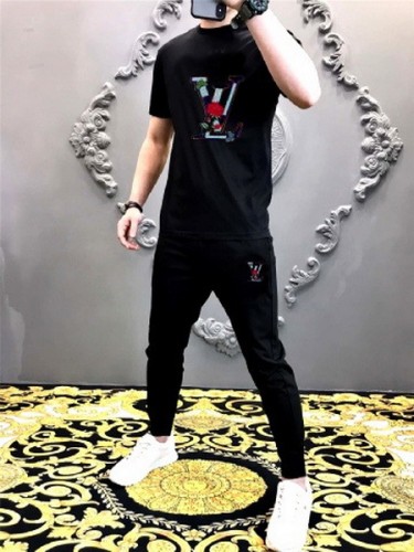 LV short sleeve men suit-024(M-XXXXL)