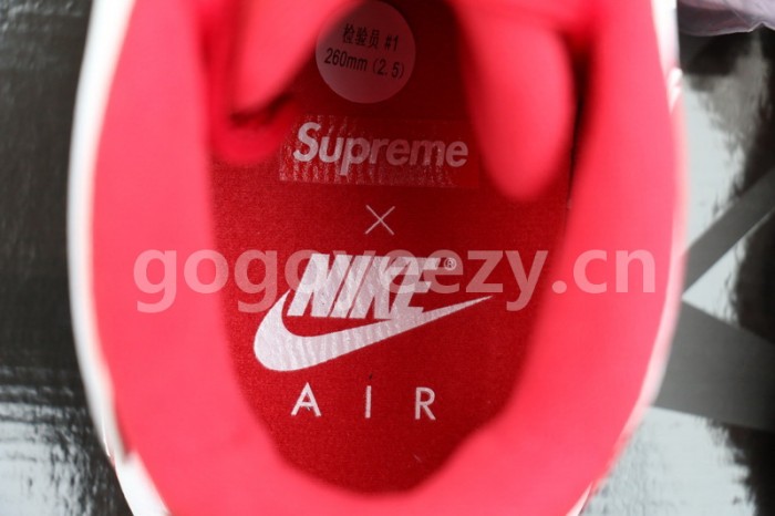 Authentic Supreme x Nike Air More Uptempo Red