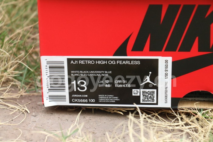 Authentic Air Jordan 1 “Fearless”