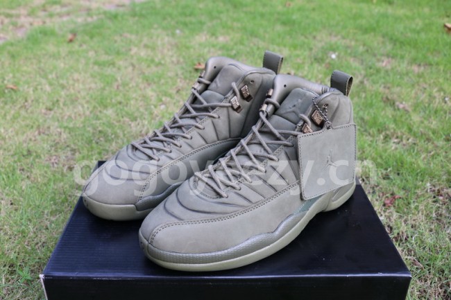 Authentic PSNY x Air Jordan 12 Olive