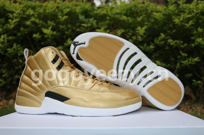Authentic Air Jordan 12 Gold