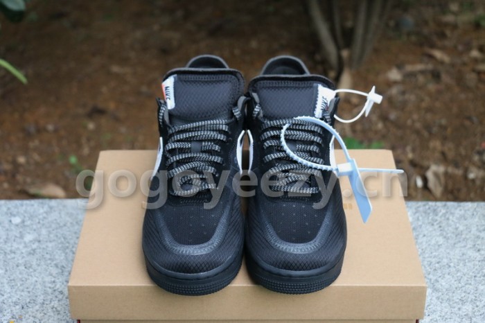 Authentic OFF-WHITE x Nike Air Force 1 Low Black