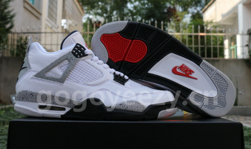 Authentic Air Jordan 4 OG ’89 “White Cement” GS