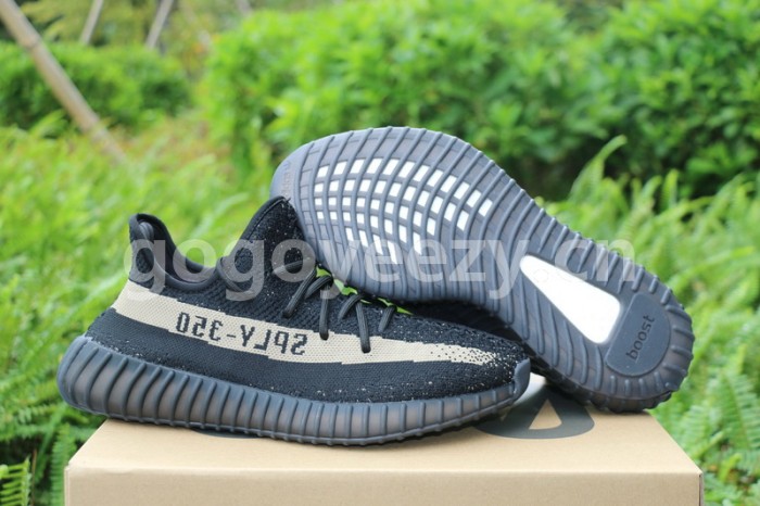 Authentic AD Yeezy 350 Boost V2 Green-Core Black