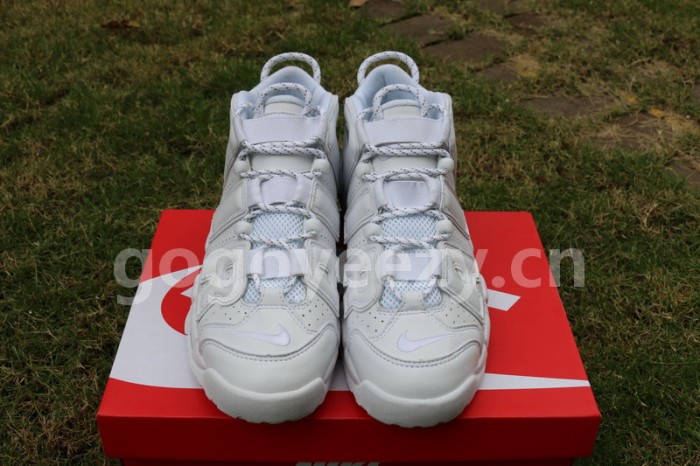 Authentic Nike Air More Uptempo Tripe White