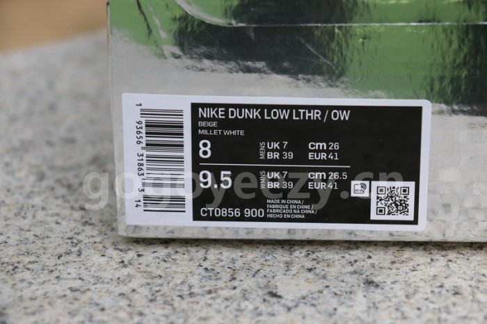 Authentic OFF-WHITE x Nike Dunk Low White