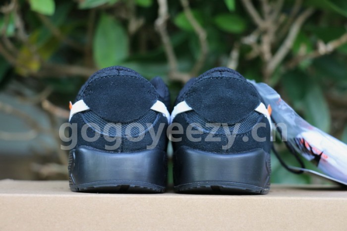 Authentic OFF-WHITE x Nike Air Max 90 Black kids shoes