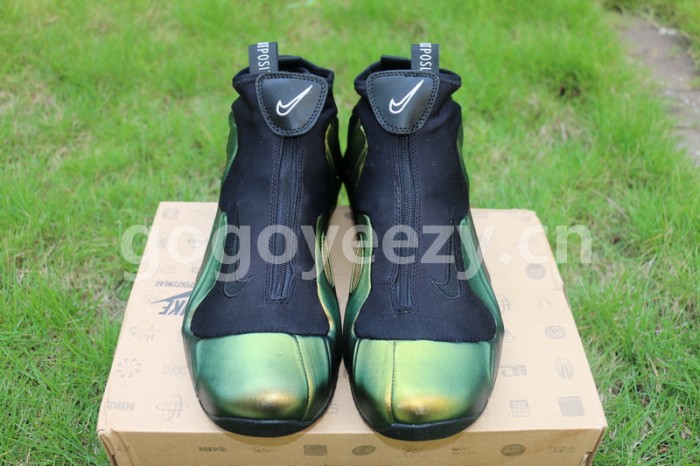 Authentic Nike Air Flightposite Retro Metallic Gold