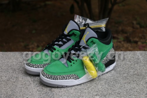 Authentic Air Jordan 3 Tinker Oregon Ducks PE