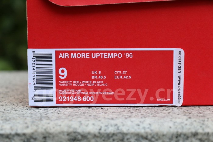 Authentic Nike Air More Uptempo “Chicago Bulls”
