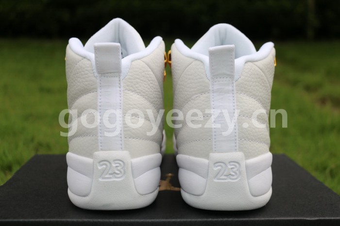 Authentic Air Jordan 12 GS OVO White