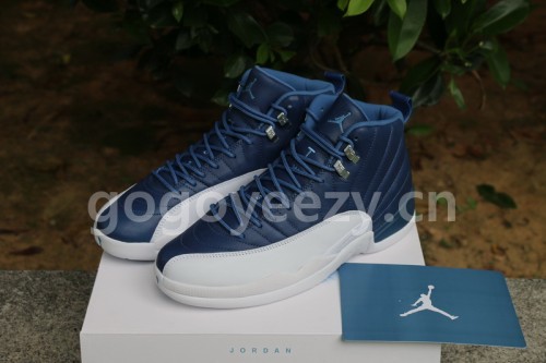 Authentic Air Jordan 12 “Stone Blue”