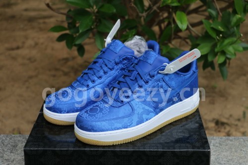 Authentic CLOT x Nike Air Force 1 Low Blue