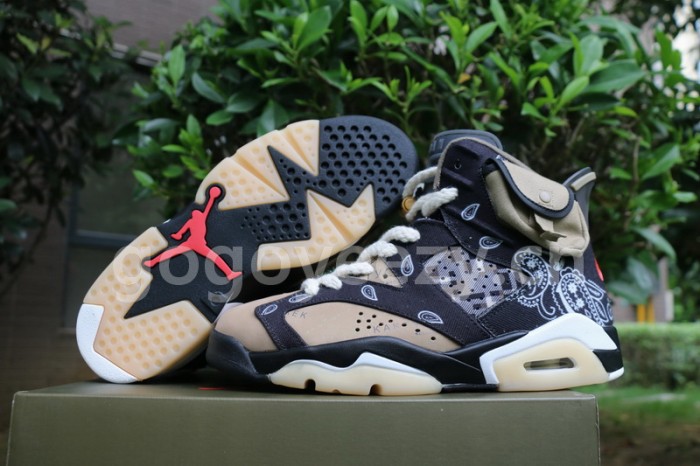 Authentic Travis Scott x Air Jordan 6 Custom made