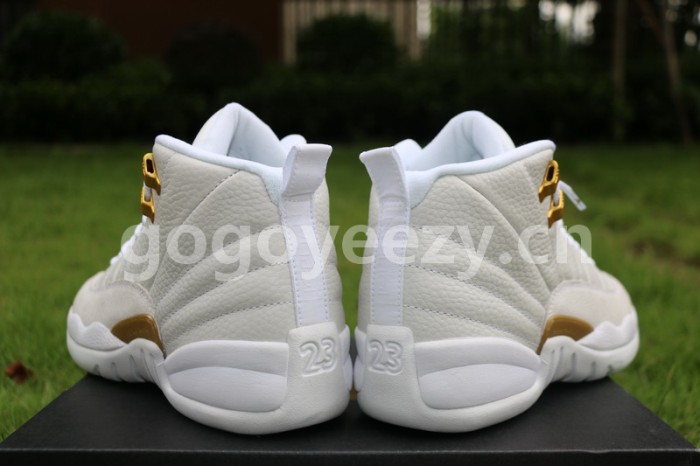 Authentic Air Jordan 12 GS OVO White