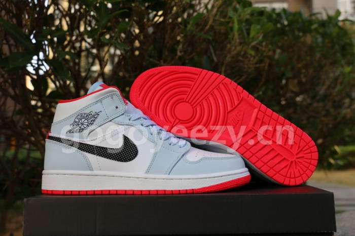 Authentic Air Jordan 1 Mid Half Blue