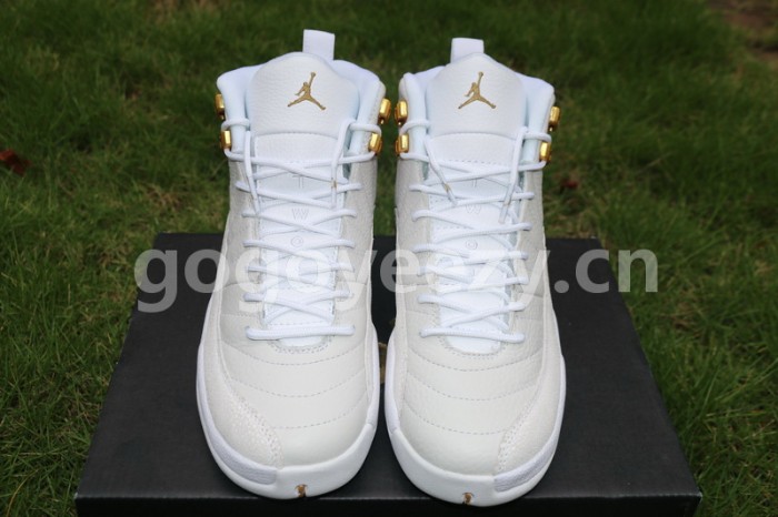 Authentic Air Jordan 12 GS OVO White