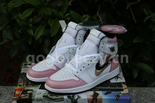 Authentic Air Jordan 1 White Pink