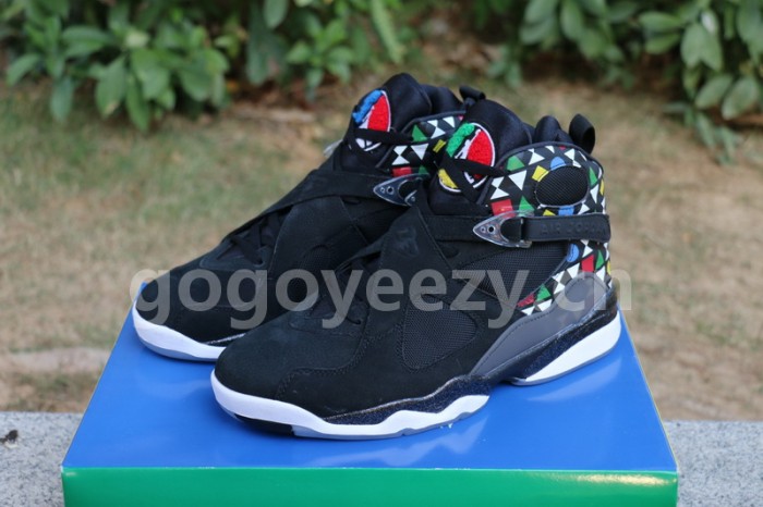 Authentic Air Jordan 8 Quai 54 Black