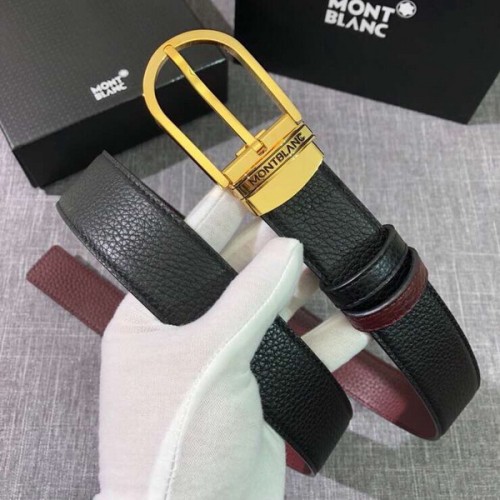 Super Perfect Quality MontBlanc Belts(100% Genuine Leather,steel Buckle)-020