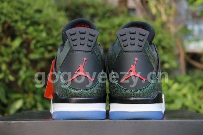 Authentic Air Jordan 4 Green Laser