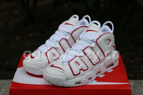 Authentic Nike Air More Uptempo “White/Varsity Red”