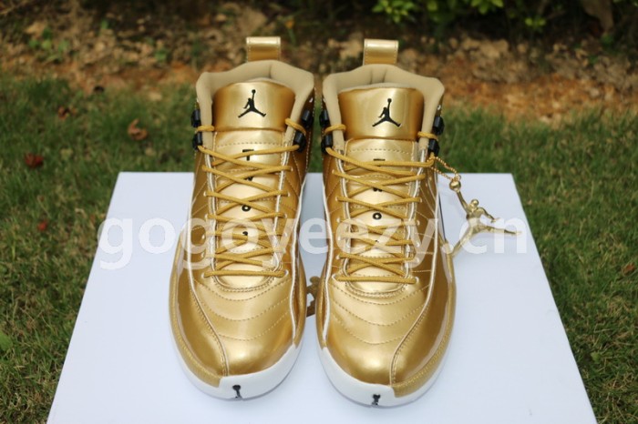 Authentic Air Jordan 12 Gold