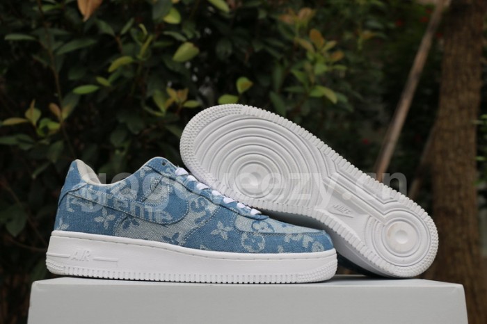 Authentic Louis vuitton x Supreme x Nike Air Force 1 “Denim”