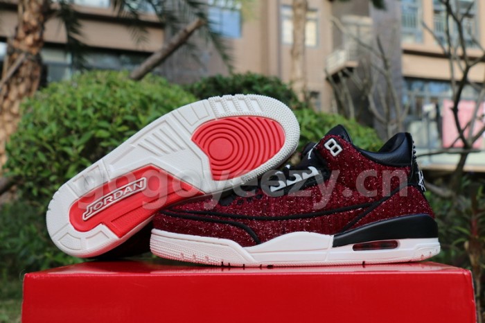 Authentic  Vogue x Air Jordan 3 “AWOK” University Red