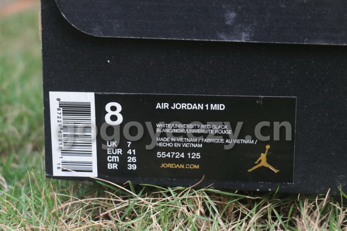 Authentic Air Jordan 1 Mid  Multicolor 