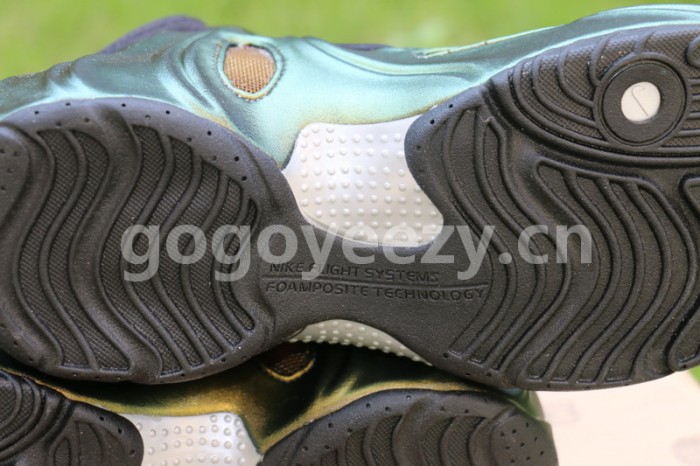 Authentic Nike Air Flightposite Retro Metallic Gold