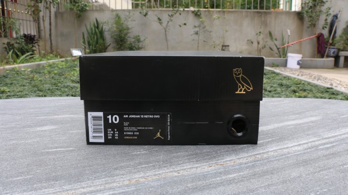 Authentic Air Jordan 10 “OVO” Black