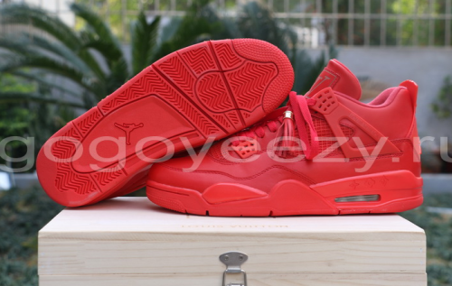 Authentic Air Jordan 4 “Red Louis Vuitton Don”