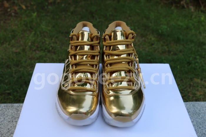 Authentic Air Jordan 11 PRM Gold