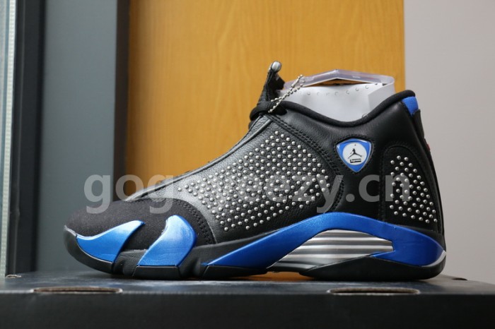 Authentic Supreme x Air Jordan 14 Black Blue