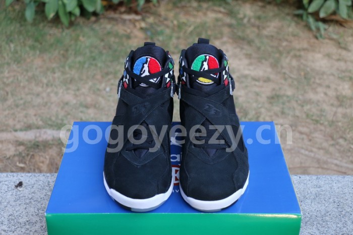 Authentic Air Jordan 8 Quai 54 Black
