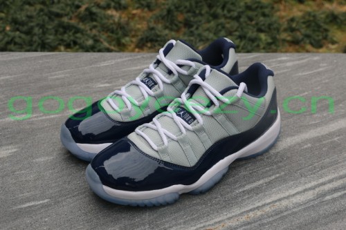 Authentic Air Jordan 11 Low “Georgetown” 2015 Fixed Version
