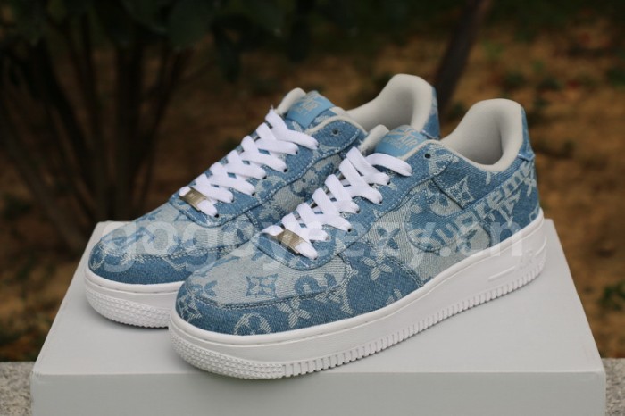 Authentic Louis vuitton x Supreme x Nike Air Force 1 “Denim”