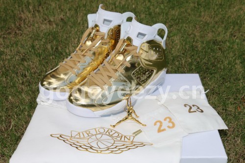 Authentic Air Jordan 6 Pinnacle “Gold”