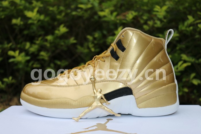 Authentic Air Jordan 12 Gold