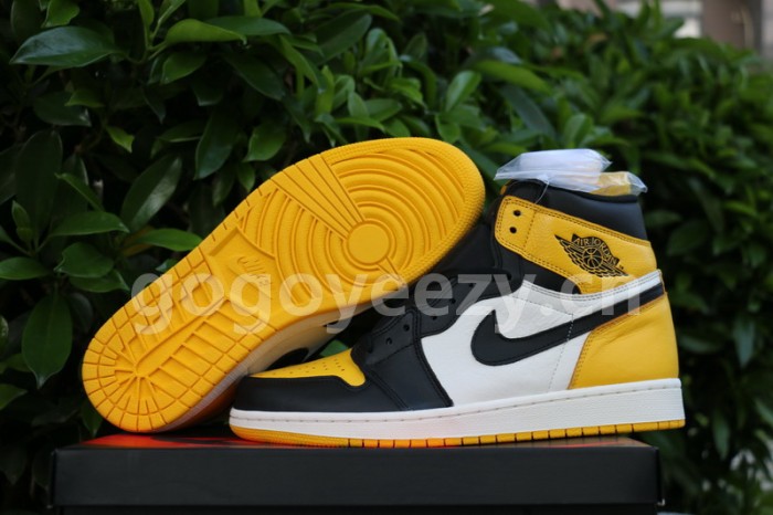 Authentic Air Jordan 1 Yellow Toe