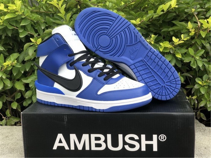 Authentic AMBUSH x Nike Dunk High  Deep Royal 