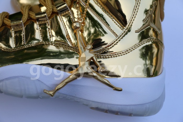 Authentic Air Jordan 11 PRM Gold