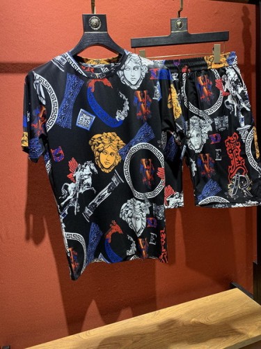Versace short sleeve men suit-078(S-XXL)