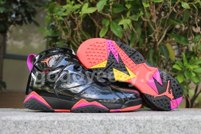 Authentic Air Jordan 7 WMNS “Black Patent Leather”