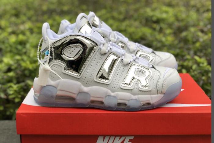 Authentic Nike Air More Uptempo Chrome GS