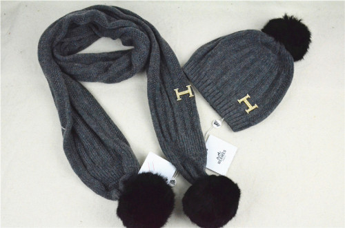 Hermes Wool Cap Scarf AAA-005