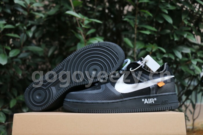 Authentic OFF-WHITE x Nike Air Force 1 Low Black